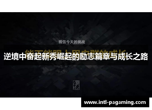 逆境中奋起新秀崛起的励志篇章与成长之路 逆境中奋起新秀崛起的励志篇章与成长之路